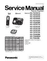 Panasonic KX-TG7841S Service Manual preview