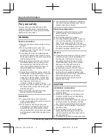 Preview for 6 page of Panasonic KX-TG7842 Operating Instructions Manual