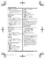 Preview for 34 page of Panasonic KX-TG7842 Operating Instructions Manual