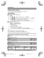 Preview for 36 page of Panasonic KX-TG7842 Operating Instructions Manual