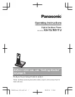 Preview for 1 page of Panasonic KX-TG7851TU Operating Instructions Manual