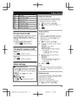 Preview for 13 page of Panasonic KX-TG7851TU Operating Instructions Manual