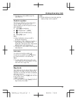 Preview for 17 page of Panasonic KX-TG7851TU Operating Instructions Manual