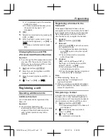 Preview for 27 page of Panasonic KX-TG7851TU Operating Instructions Manual