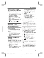 Предварительный просмотр 29 страницы Panasonic KX-TG7861AL Operating Instructions Manual