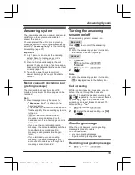 Предварительный просмотр 33 страницы Panasonic KX-TG7861NZ Operating Instructions Manual