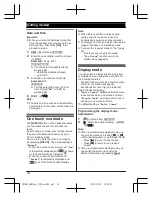 Preview for 14 page of Panasonic KX-TG7862NZ Operating Instructions Manual