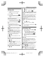 Preview for 15 page of Panasonic KX-TG7862NZ Operating Instructions Manual