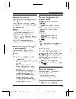 Preview for 33 page of Panasonic KX-TG7862NZ Operating Instructions Manual