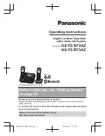 Preview for 1 page of Panasonic KX-TG7872AZ Operating Instructions Manual