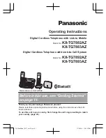 Preview for 1 page of Panasonic KX-TG7882AZ Operating Instructions Manual