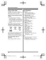 Preview for 10 page of Panasonic KX-TG7882AZ Operating Instructions Manual