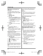 Preview for 46 page of Panasonic KX-TG7882AZ Operating Instructions Manual