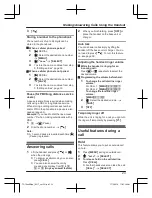 Preview for 23 page of Panasonic KX-TG7893AZ Operating Instructions Manual