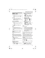 Предварительный просмотр 17 страницы Panasonic KX-TG8011BX Operating Instructions Manual