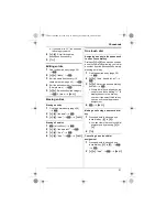 Предварительный просмотр 21 страницы Panasonic KX-TG8011BX Operating Instructions Manual