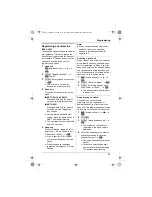 Предварительный просмотр 29 страницы Panasonic KX-TG8011BX Operating Instructions Manual