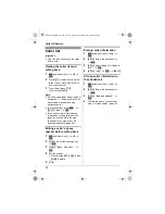 Предварительный просмотр 32 страницы Panasonic KX-TG8011BX Operating Instructions Manual