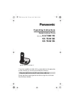 Предварительный просмотр 1 страницы Panasonic KX-TG8011E Operating Instructions Manual