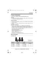 Предварительный просмотр 3 страницы Panasonic KX-TG8011E Operating Instructions Manual