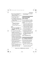 Предварительный просмотр 7 страницы Panasonic KX-TG8011E Operating Instructions Manual