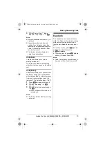 Предварительный просмотр 19 страницы Panasonic KX-TG8011E Operating Instructions Manual