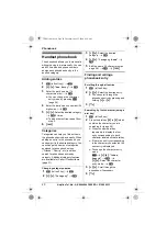 Предварительный просмотр 20 страницы Panasonic KX-TG8011E Operating Instructions Manual