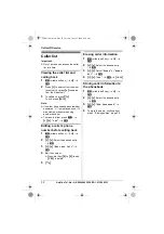 Предварительный просмотр 32 страницы Panasonic KX-TG8011E Operating Instructions Manual