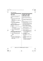 Предварительный просмотр 34 страницы Panasonic KX-TG8011E Operating Instructions Manual