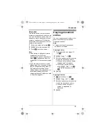 Preview for 23 page of Panasonic KX-TG8011FX Operating Instructions Manual