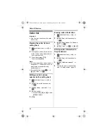 Preview for 34 page of Panasonic KX-TG8011FX Operating Instructions Manual