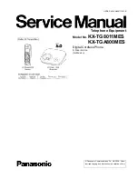 Предварительный просмотр 1 страницы Panasonic KX-TG8011MES Service Manual