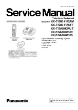 Предварительный просмотр 1 страницы Panasonic KX-TG8041RUM Service Manual