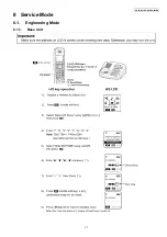 Предварительный просмотр 17 страницы Panasonic KX-TG8041RUM Service Manual