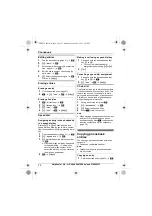 Предварительный просмотр 22 страницы Panasonic KX-TG8051E Operating Instructions Manual