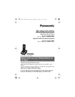 Panasonic KX-TG8051PD Operating Instructions Manual предпросмотр