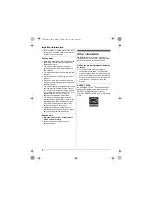 Предварительный просмотр 8 страницы Panasonic KX-TG8052C Operating Instructions Manual