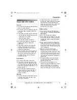 Предварительный просмотр 5 страницы Panasonic KX-TG8100E Operating Instructions Manual