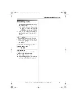 Preview for 15 page of Panasonic KX-TG8100E Operating Instructions Manual