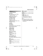 Preview for 49 page of Panasonic KX-TG8100E Operating Instructions Manual