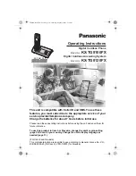 Preview for 1 page of Panasonic KX-TG8100FX Operating Instructions Manual