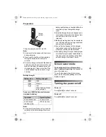 Preview for 10 page of Panasonic KX-TG8100FX Operating Instructions Manual