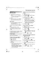 Preview for 13 page of Panasonic KX-TG8100FX Operating Instructions Manual