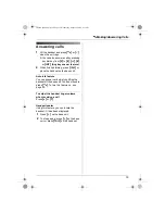 Preview for 15 page of Panasonic KX-TG8100FX Operating Instructions Manual