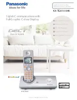 Preview for 1 page of Panasonic KX-TG8100HK Specifications