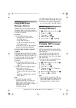 Preview for 27 page of Panasonic KX-TG8102 Operating Instructions Manual