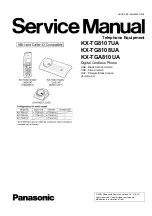 Предварительный просмотр 1 страницы Panasonic KX-TG8107UA Service Manual