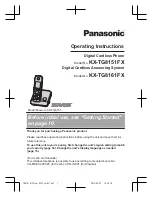 Panasonic KX-TG8151FX Operating Instructions Manual preview