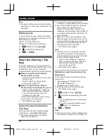 Предварительный просмотр 16 страницы Panasonic KX-TG8151FX Operating Instructions Manual