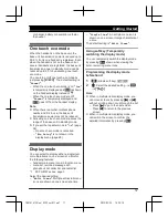 Предварительный просмотр 17 страницы Panasonic KX-TG8151FX Operating Instructions Manual